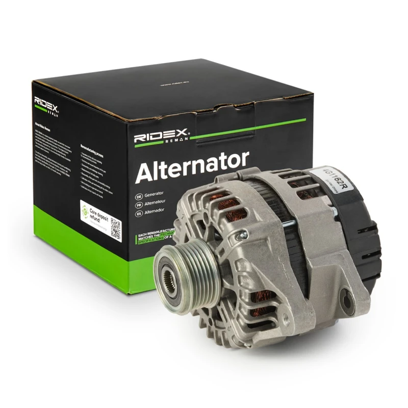 Image of RIDEX REMAN 4G1162R Generator Alternator Charging Current: 150A, Voltage: 12V, with integrated regulator Alternator (4)