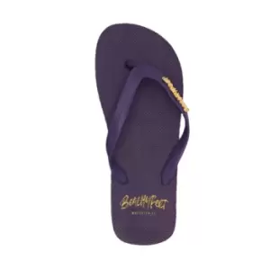 Image of BeachyFeet Mens Azul Marino Flip Flops (9 UK-10 UK) (Purple)