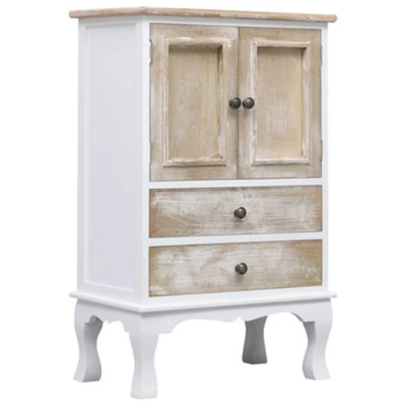 Image of VIDAXL Drawer Cabinet White 50x30x80cm Wood Vidaxl 284181