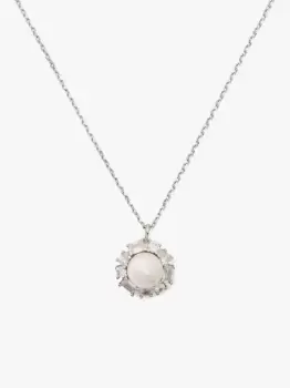 Image of Kate Spade Candy Shop Pearl Halo Pendant, Cream/Silver, One Size