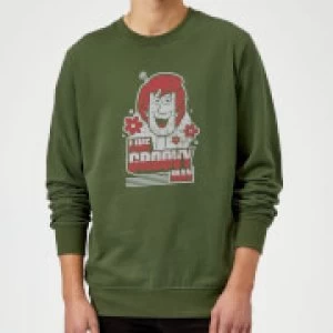 Scooby Doo Like, Groovy Man Sweatshirt - Forest Green - XL