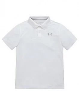 Image of Urban Armor Gear Boys Golf Performance Polo 2.0 Top - White, Size 11-12 Years, L
