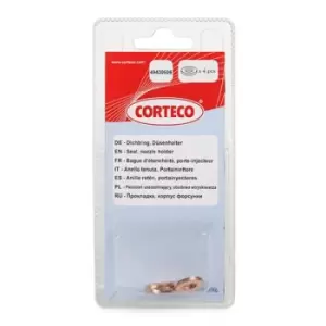 Image of CORTECO Gaskets OPEL,FORD,RENAULT 49430606 WHT000189,13537785722,46518716 Seal, nozzle holder 1230952,1432205,3M5Q9E568CA,RF2A13H51A,RF2A13H51B,198195
