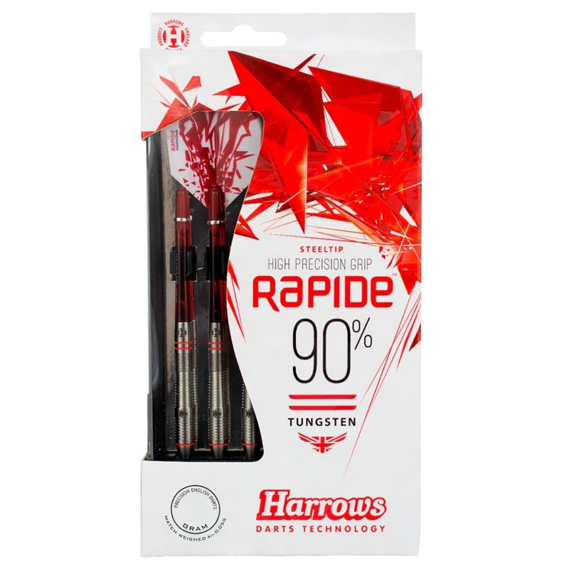 Image of Harrows Darts Rapide Tungsten Darts Silver/Red unisex 22g