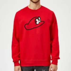 Image of Nintendo Super Mario Odyssey Cappy Sweatshirt - Red - L