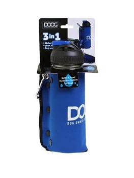 Image of Doog Dog 3-In-1 Bottle / Bowl - Blue