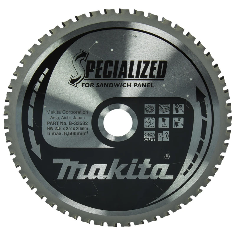 Image of Makita SPECIALIZED Circular Saw Blade for Sandwich Panel Cutting B-33582 Diameter: 235mm