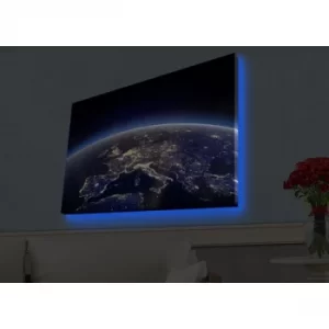 Image of 4570HDACT-093 Multicolor Decorative LED Lighted Canvas Painting