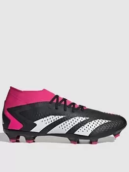 Image of adidas Mens Predator 20.2 Firm Ground Football Boot, Black/White, Size 7, Men