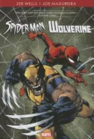 Image of spider man and wolverine by zeb wells and joe madureira