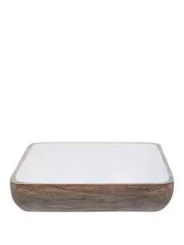 image of Premier Housewares Kara Mango Wood Large Serving Dish