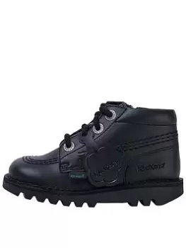 Image of Kickers Infant Kick Hi Vegan, Black, Size 11 Younger