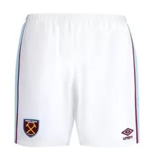 Umbro West Ham United Home Shorts 2021 2022 Junior - White