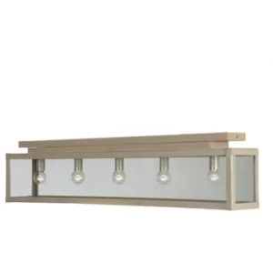 Image of Linea Verdace Zenia 5 Light Semi Flush Light Ivory