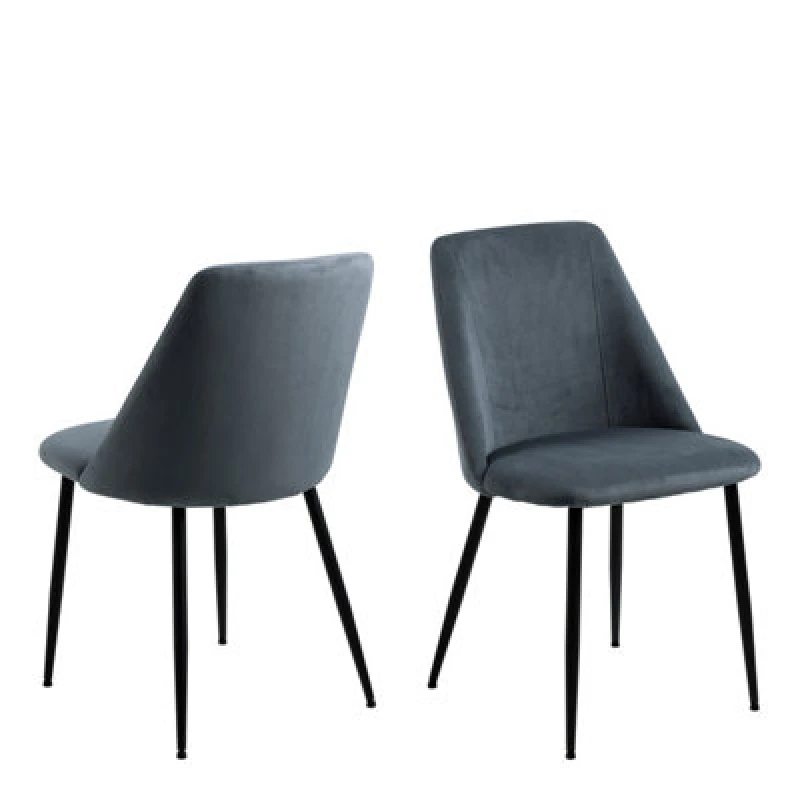 Image of Furniture To Go Ines Dining Chair In Grey Set Of 4