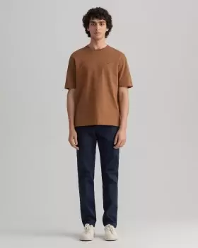Image of GANT Men Hallden Slim Fit Twill Chinos (40-32) Blue