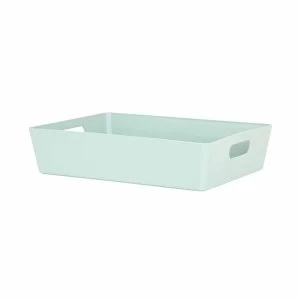 Image of Wham Studio Green 5.01 Large Slim Basket Set of 4 Plastic