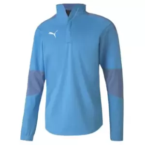 Image of Puma 21 Rain Zip Top Mens - Blue