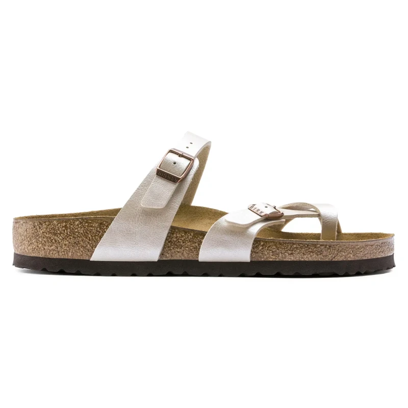 Image of Birkenstock Womens sandals Birkenstock Mayari Birko-Flor Blanc Female 40 Etroit