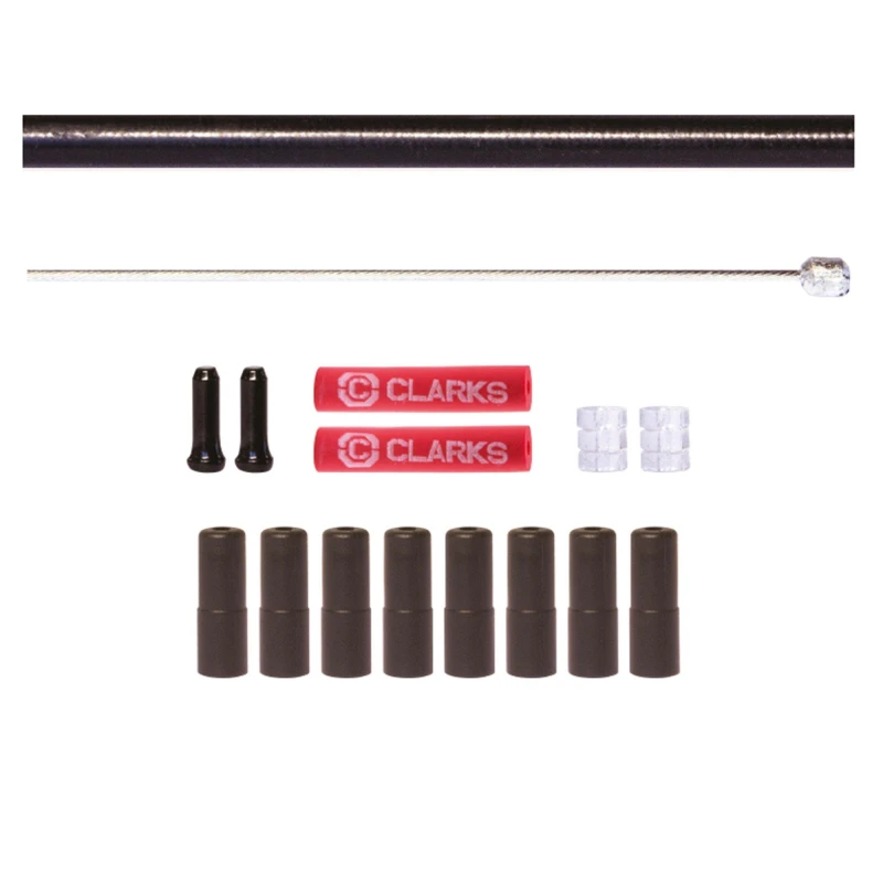 Image of Clarks Universal S/S Front & Rear Gear Cable Kit w/SP4 No Colour unisex NO SIZE