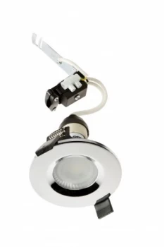 image of Wickes Chrome Shower Light Fitting with Cool White Cob LED - 5W GU10