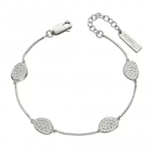 Image of Organic Shape Full Pave Station Bracelet B5252C