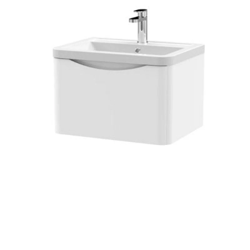 Image of Nuie 600 W/h 1-Drawer Unit & Ceramic Basin