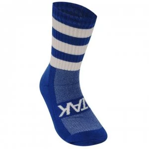 image of Atak GAA Half Leg Football Socks - Royal/White