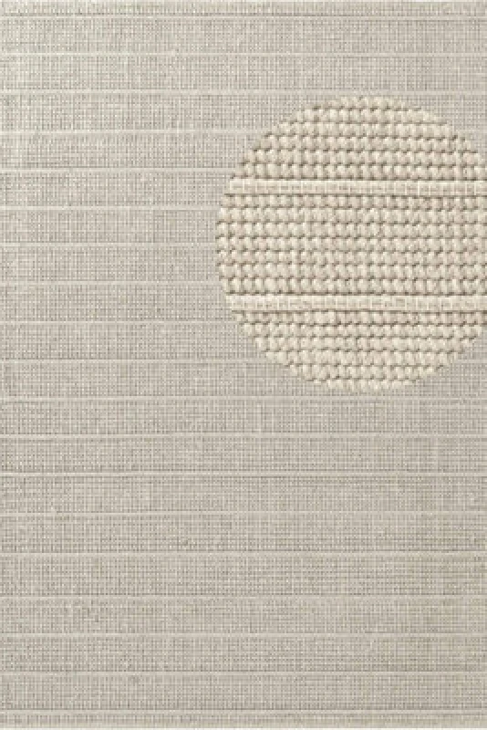 Image of The Rugs Ted Baker Camden Wool Parker Rug Handwoven Striped Living Room In Natural White