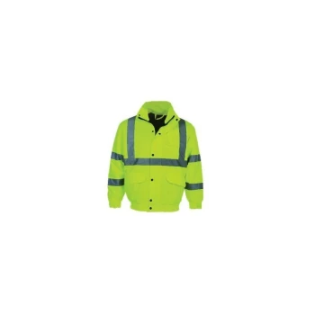 Image of Hi-vis CL3 Bomber Jacket (EN20471) Yellow - M - Sitesafe