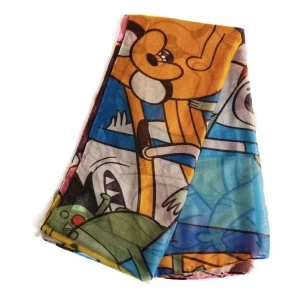 Image of Adventure Time - Characters All-Over Print Unisex Scarf - Multi-Colour