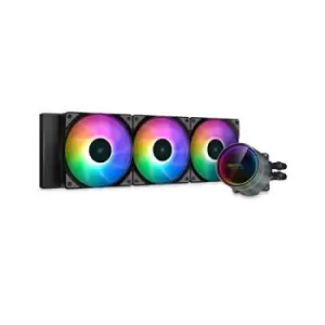 image of DeepCool CASTLE 360EX A-RGB Processor All-in-One liquid cooler 12cm Black