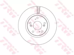 Image of TRW Brake disc DF6689 Brake rotor,Brake discs HONDA,CIVIC IX (FK),CIVIC X Schragheck (FC_, FK),CIVIC IX Tourer (FK)