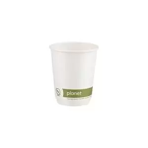 Image of Planet 8oz Double Wall Plastic-Free Cups Pack of 25 PFHCDW08 AS30549