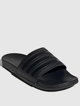 Image of adidas Adilette Comfort - Triple Black, Triple Black, Size 7, Men