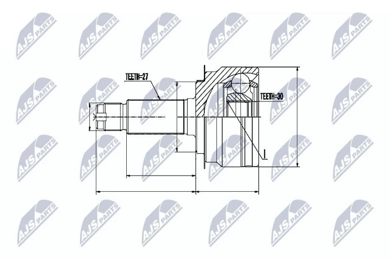 Image of NTY CV joint kit NTY NPZ-SB-024