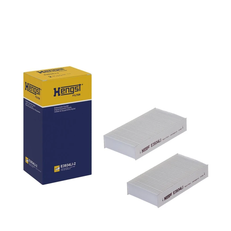 Image of HENGST FILTER E3934LI-2 Pollen filter Pollen Filter Filter,interior air (424)