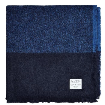 Image of Jack Wills Eversden Boucle Scarf - Cobalt