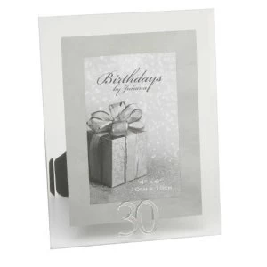 image of 4" x 6" - Birthdays by Juliana Photo Frame - 30th