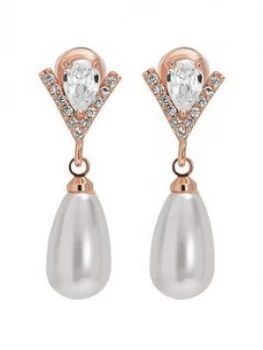 image of Jon Richard Jon Richard Rose Gold And Terdrop Pearl