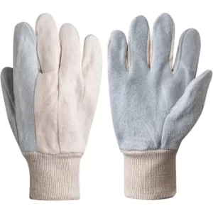 Image of Cotton/Chrome K/W Gloves C/W Protector Size 10