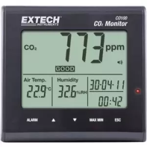 image of Extech CO100 Carbon dioxide detector 0 - 9999 ppm