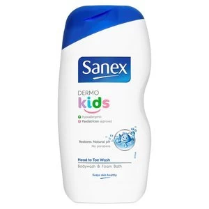 image of Sanex Zero Kids Head to Toe Bodywash 500ml