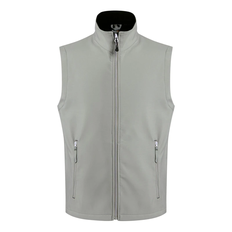 Image of Regatta Professional Mens Softshell 2 Layer Body Warmer in Dark Grey Size: Small Dark Grey Male S