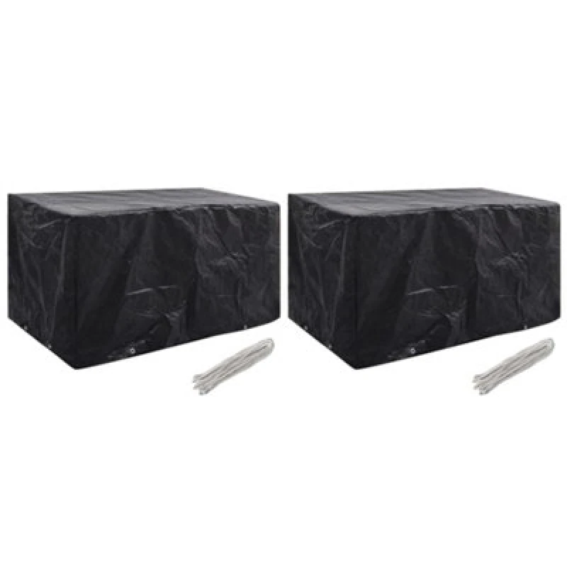 Image of VIDAXL Vidaxl - Garden Furniture Covers 2 pcs 8 Eyelets 180x70x90cm 8719883809557