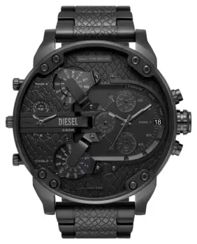 image of Diesel DZ7468 Mens Mr. Daddy 2.0 Black Dial Black Watch