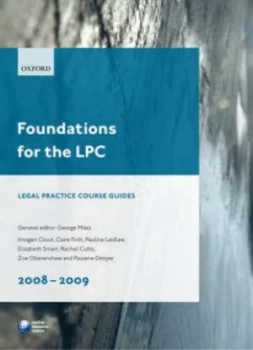 Image of Foundations for the Lpc 2008-2009 by George Miles Paperback