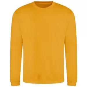 Image of AWDis Adults Unisex Just Hoods Sweatshirt (L) (Mustard Yellow)