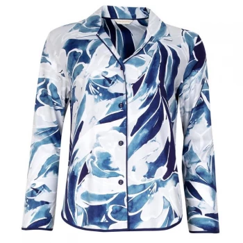 Image of Cyberjammies Printed Long Sleeve Pyjama Set - Blue Floral