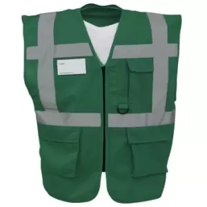 image of Yoko Hi-Vis Premium Executive/Manager Waistcoat / Jacket (L) (Paramedic Green)